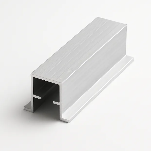 Профиль алюминиевый F-образный прессованный неравнополочный