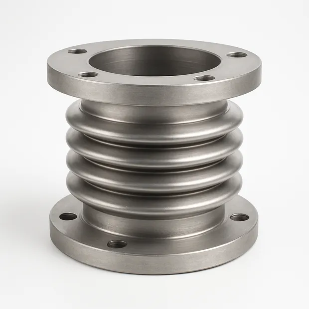 Компенсатор нержавеющий круглый осевой двухлинзовый