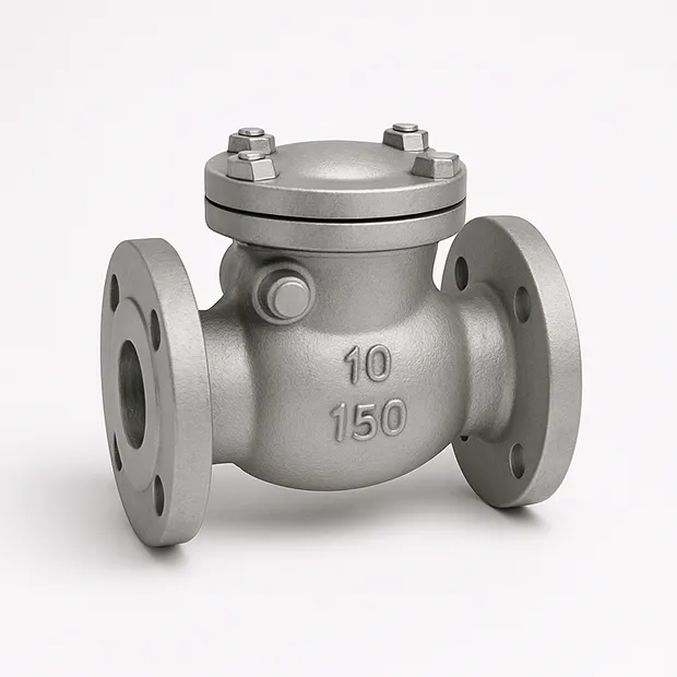 Клапан обратный поворотный латунный муфтовый